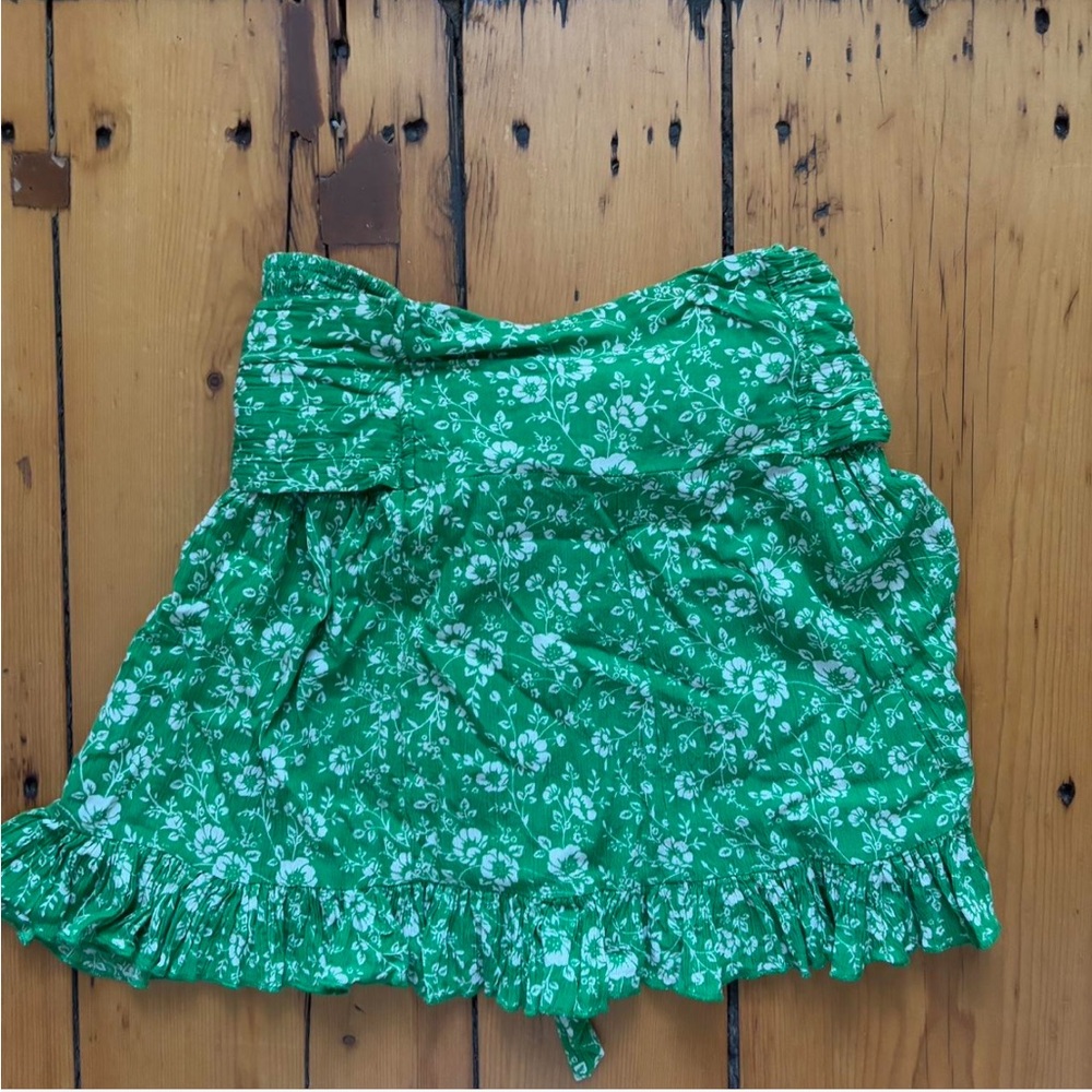 Free people green mini skirt or shirt 💚 - Picture 3 of 4